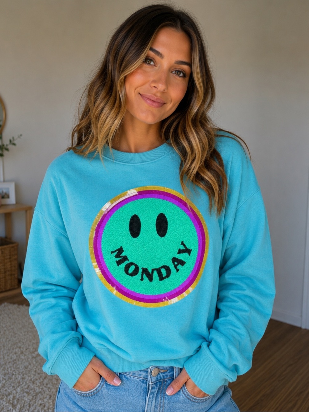Queen of sparkles Sunday sweatshirt